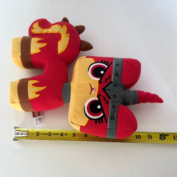 Red Angry Kitty Plush 12.5" The Lego Movie 2 Red Yellow Cat 2018 Manhattan Toy - Picture 14 of 16